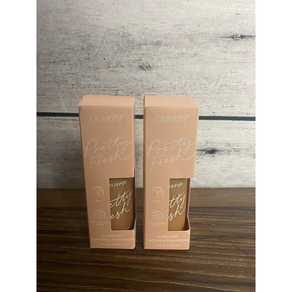 New - 2 pack ColourPop Pretty Fresh Foundation Medium Dark 120 W - Picture 1 of 4